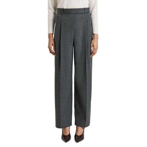 Veronika Maine Melange Suiting Tucked Straight Leg Pant
